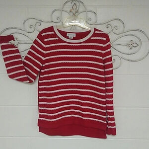 LIZ CLAIBORN 100% COTTON, CLASSIC CREW NECK SWEATER FOR SPRING